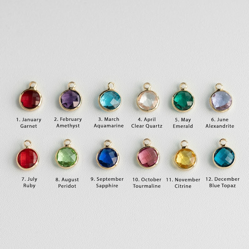 Personalized Gift Jewelry Mom Necklace Grandma Gifts Birthstone Necklace for Mom Mama Nana Family Wreath Pendant Necklace Stocking Stuffer