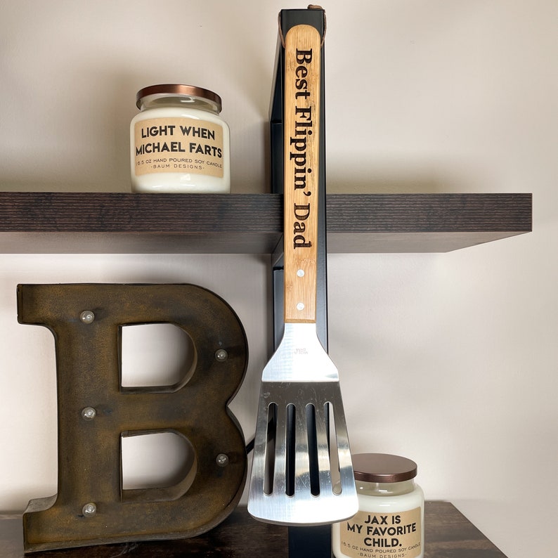 Best Flippin' Papa Uncle Dad Brother Spatula | Grilling Barbecue Spatula Tool | Unique Mother's Day Gift For Him Outdoor BBQ