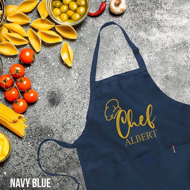 Customized Apron, Chef Printed Apron, Printed Kitchen Apron for Women & Men, Personalized Gift, Cute Apron For Women Men, Printed Apron,