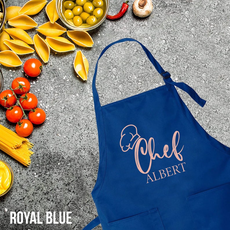 Customized Apron, Chef Printed Apron, Printed Kitchen Apron for Women & Men, Personalized Gift, Cute Apron For Women Men, Printed Apron,