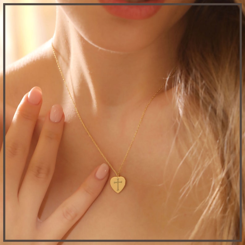 14K Solid Gold Handwriting Heart Necklace ? Gift for Wife ? Handwriting Engrave Charm ? 1st 2nd 3rd 4th 5th 10th Unique Anniversary Gift