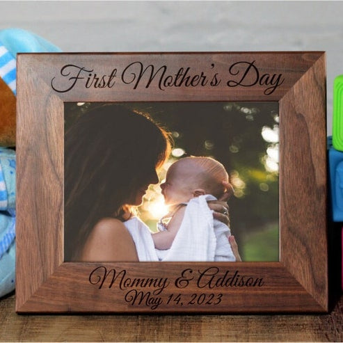 First Mothers Day, Mothers Day Gift, Expecting Mom Gift, New Mom, Gift for New Mom, First Time Mom, Personalized Picture Frame, Mommy Gift