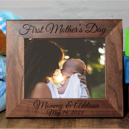 First Mothers Day, Mothers Day Gift, Expecting Mom Gift, New Mom, Gift for New Mom, First Time Mom, Personalized Picture Frame, Mommy Gift