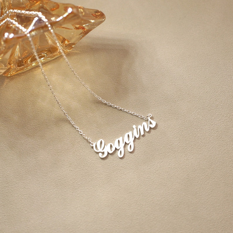 Sterling Silver Name Necklace, Dainty Name Necklace, Nameplate Necklace, Custom Gold Jewelry, Personalized Gifts for Her, Mothers Day Gift