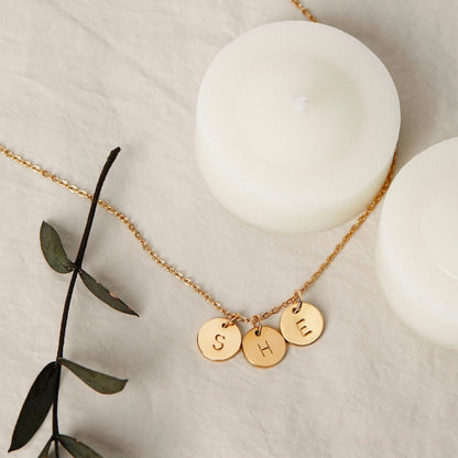 Personalized Initial Necklace Custom Pendant Jewelry Gift for Mom Grandma New Mom Gift Unique Handmade Jewelry Mothers Day Gift For Her