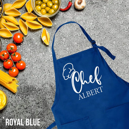 Customized Apron, Chef Printed Apron, Printed Kitchen Apron for Women & Men, Personalized Gift, Cute Apron For Women Men, Printed Apron,