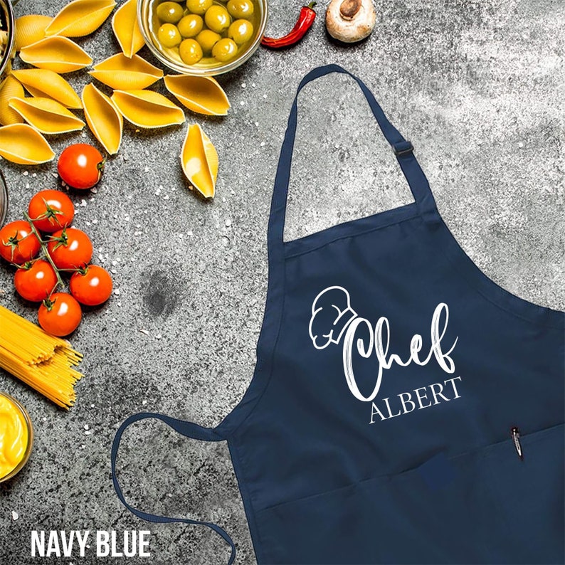 Customized Apron, Chef Printed Apron, Printed Kitchen Apron for Women & Men, Personalized Gift, Cute Apron For Women Men, Printed Apron,