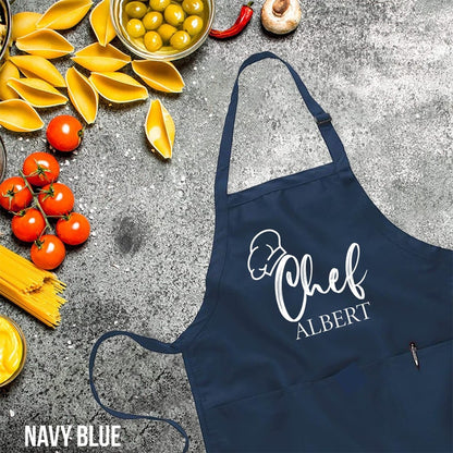 Customized Apron, Chef Printed Apron, Printed Kitchen Apron for Women & Men, Personalized Gift, Cute Apron For Women Men, Printed Apron,