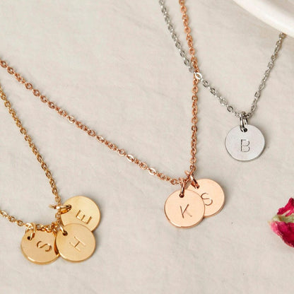 Personalized Initial Necklace Custom Pendant Jewelry Gift for Mom Grandma New Mom Gift Unique Handmade Jewelry Mothers Day Gift For Her