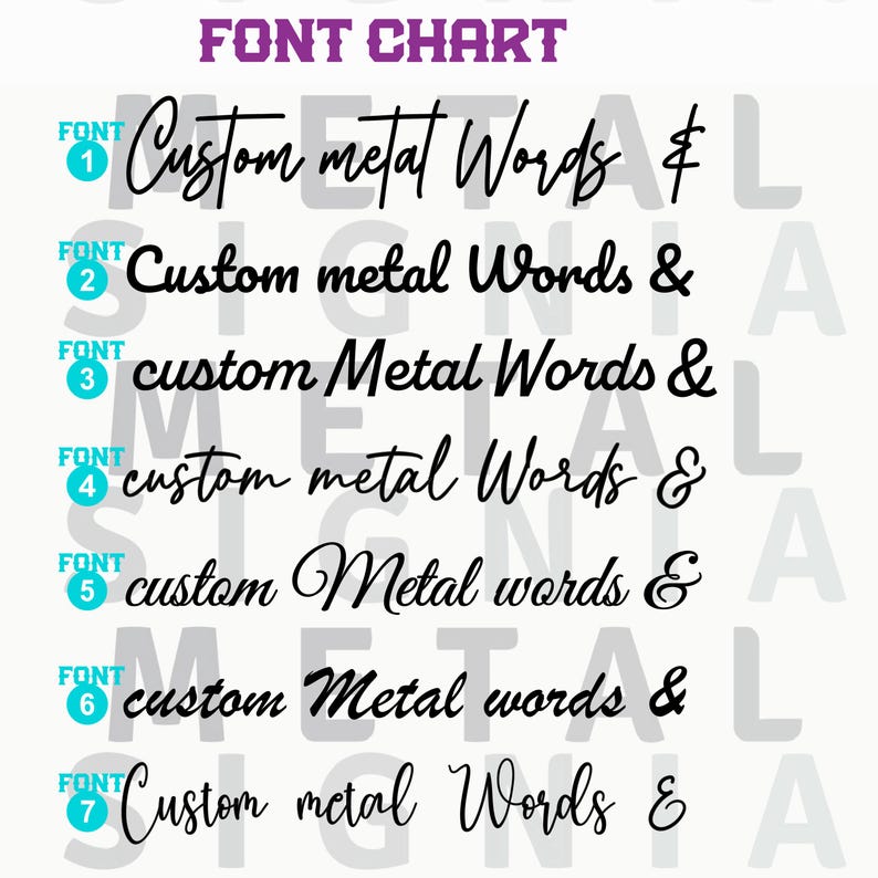 Custom Metal Word, Your Custom Text, Custom Name Script Metal Sign, Personalized Wall Decor, Housewarming Gift