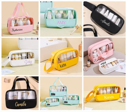 Personalized Bag for Bridesmaid Squad Makeup Bag with Name - Stylish Customizable Gift for Bachelorette Parties Birthday Gifts, Mothers day