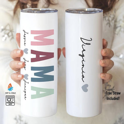 Mother's Day Tumbler Gift - Gift for Mom 2026 - Personalized Tumbler - Happy Mothers Day Gift - Gifts for Her - Girl Mom