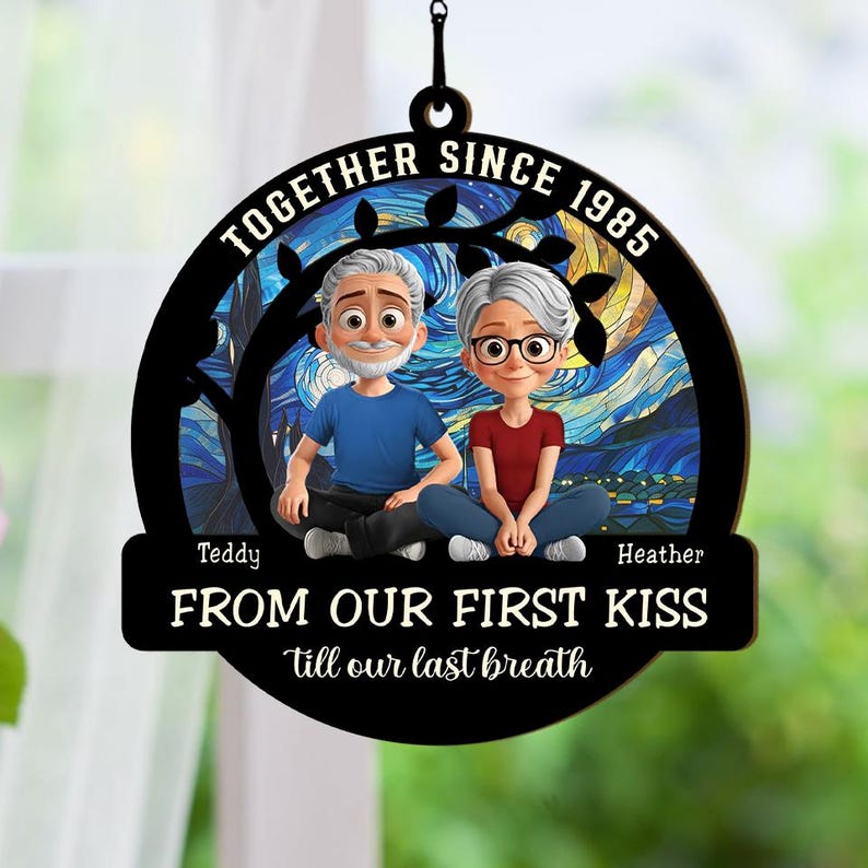 Custom Annoying Each Other Since Hanging Suncatcher, Couple Anniversary Gift, Couple Keepsake Gifts, Valentine's Day Gifts, Wedding Gifts