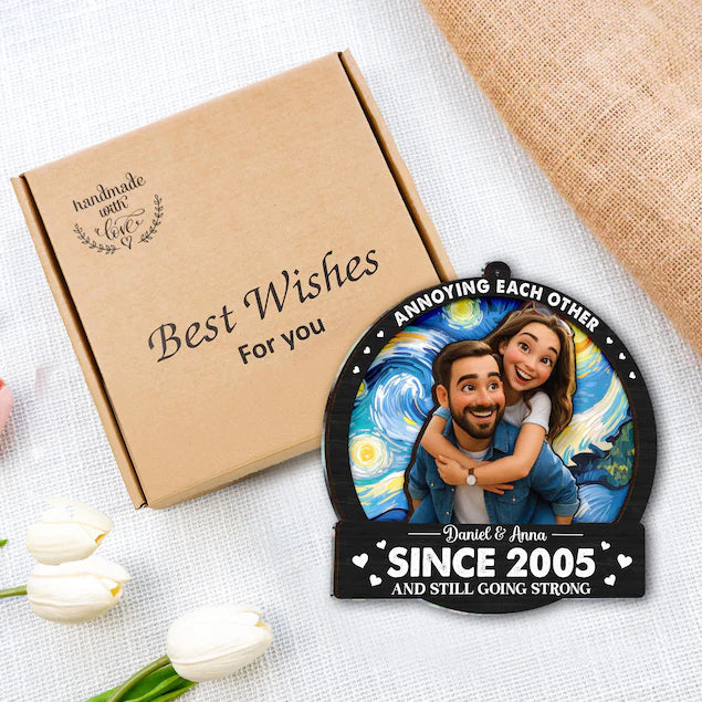 Personalized Annoying Each Other Since Window Hanging Suncatcher Ornament, Couple Anniversary Gift, Couple Keepsake Gifts, Wedding Gifts