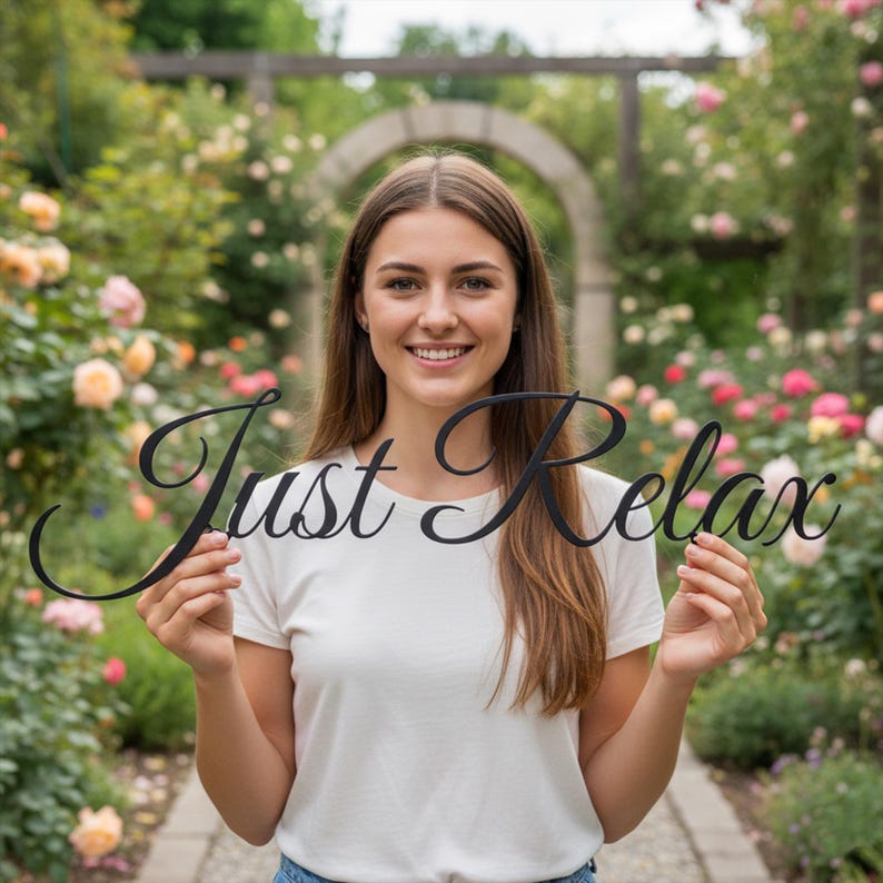 Custom Metal Wall Sign: Personalized Custom Words 5 Color
