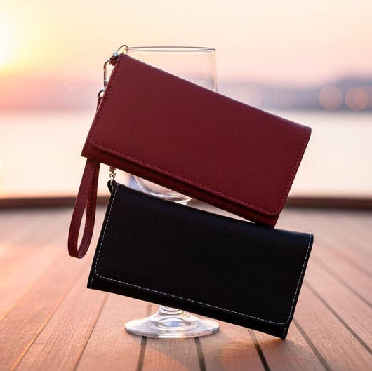 Engraved Leather Mom Kids Name gift, Mothers Day Special Wallet