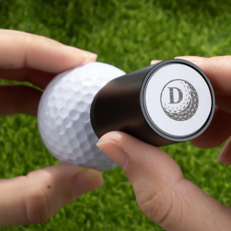 Make It Your Hole in One - Monogrammed Initial Name - Personalized Golf Ball Stamp