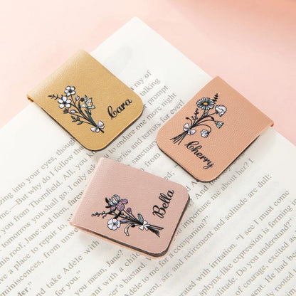 Your Personal Blossom, Your Reading Charm - Personalized Name Magnetic Bookmark Clip