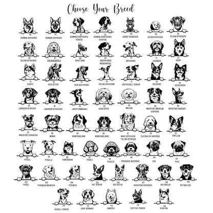 Personalized Dog Name Sign, Your Dog Photo Sketch Any Breed, Kennel Name Sign, Doghouse Decor Gift, Your Pet Name Sign, Dog Owner Lover Gift