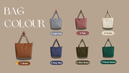 Custom Corduroy Tote Bag, Personalized Corduroy Bag, Everyday Essential Tote, Travel Crossbody Bag, Valentines Day gift, Easter Gifts