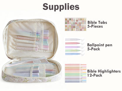 Godchild Gift Personalized Quilted Bible Cover: Custom Name with Cross Design,Christian Mother's Day Gift