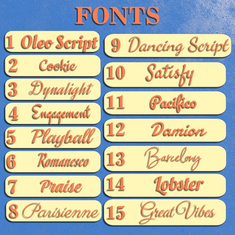 Custom Metal Wall Sign: Personalized Custom Words 5 Color