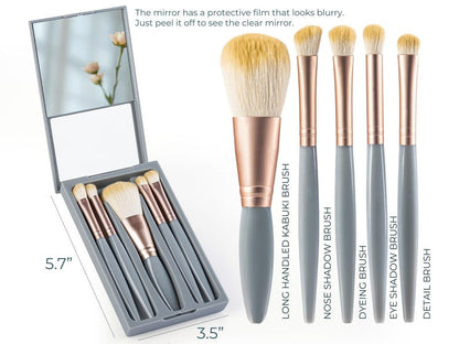 Personalized Makeup Brushes Set with Box, Personalized Gifts for Her, Cosmetic Brushes Set, Travel Makeup Brushes, Gifts for Her