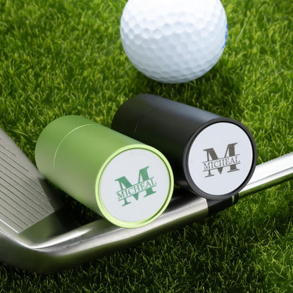 Make It Your Hole in One - Monogrammed Initial Name - Personalized Golf Ball Stamp