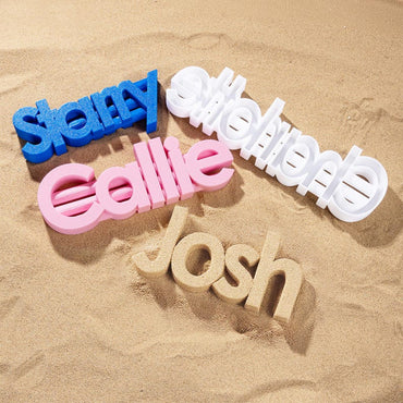 Original Sand Molds 2-6" Size - Personalized Custom 3D Printed Name, Letters, Forms. Play Kids & Family Fun. Beach Toy Essentials