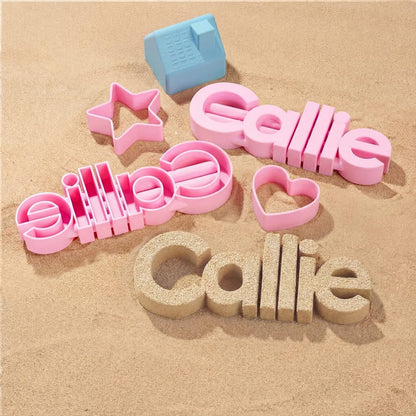 Original Sand Molds 2-6" Size - Personalized Custom 3D Printed Name, Letters, Forms. Play Kids & Family Fun. Beach Toy Essentials